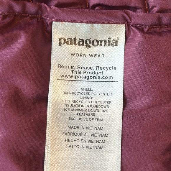 Patagonia orange lightweight down sweater vest womens XS - Picture 8 of 10